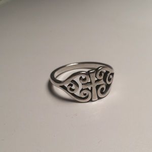 James Avery Scroll Cross Ring